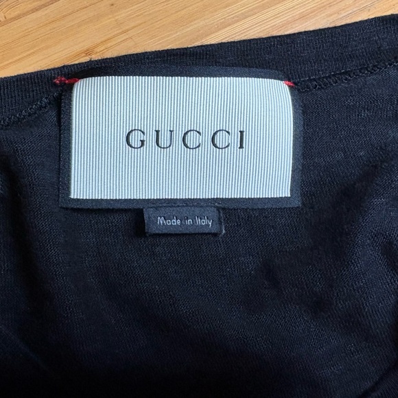 EUC Authentic GUCCI- L’Aveugle Par Amour Linen T-Shirt. Size Small. - Picture 3 of 11